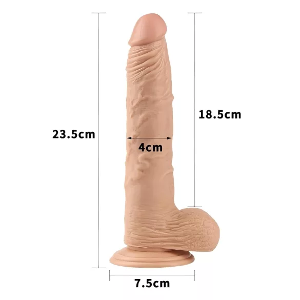 Lovetoy Real Extreme - Dildo mit Saugnapf - 24 cm