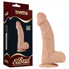   Lovetoy Real Extreme - Dildo mit Saugnapf - 23 cm (naturfarben)