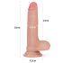 Lovetoy Nature Cock - Doppelschichtige realitätsnahe Dildo - 18cm (natur)