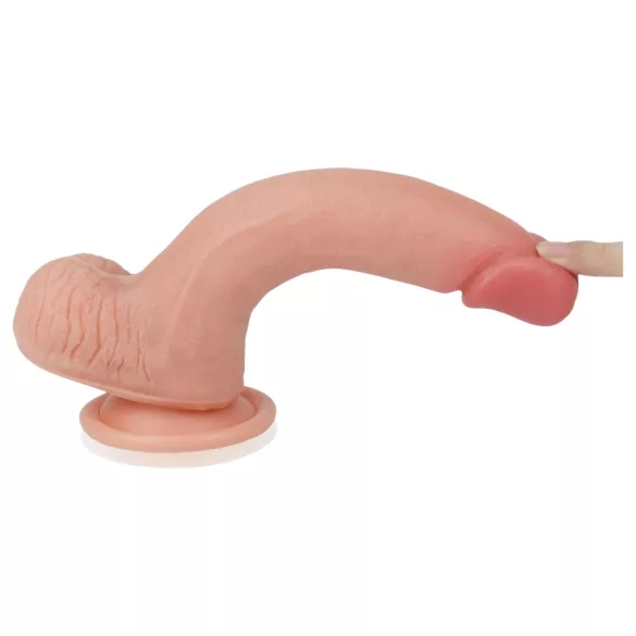 Lovetoy Nature Cock - Doppelschichtiger, realistischer Dildo 20cm (natur)