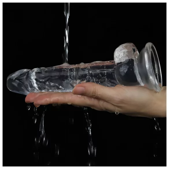 Lovetoy Flawless Clear - Haftdildo - 19cm (transparent)