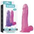 Lovetoy Jelly Studs - Saugfuß Dildo 20cm (pink)