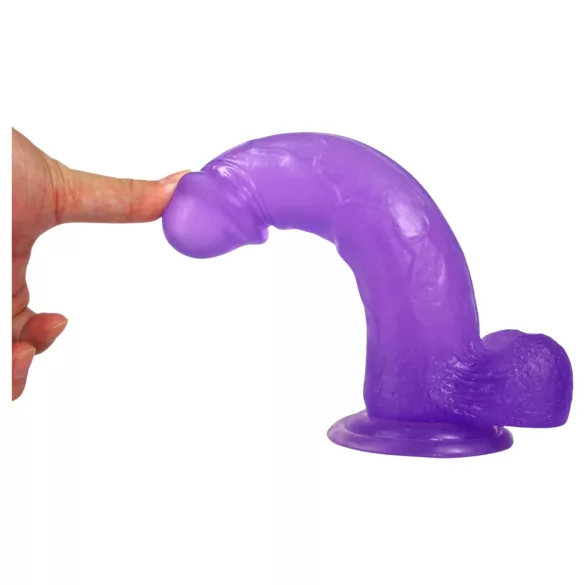 Lovetoy Jelly Studs - Saugnapf-Dildo - 20cm (lila)