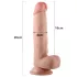 Lovetoy Sliding-Skin - zweischichtiger Dildo - 21cm (natur)