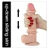 Lovetoy Sliding-Skin - zweischichtiger Dildo - 21cm (natur)