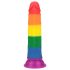 Lovetoy Prider - realistisch, regenbogenfarbener Dildo - 19cm