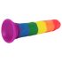 Lovetoy Prider - realistisch, regenbogenfarbener Dildo - 19cm