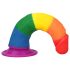 Lovetoy Prider - realistisch, regenbogenfarbener Dildo - 19cm