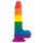 Lovetoy Prider - Lebenstreuer Dildo mit Hoden - 20cm (Regenbogen)