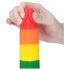 Lovetoy Prider - Lebenstreuer Dildo mit Hoden - 20cm (Regenbogen)