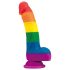 Lovetoy Prider - realistisch Silikondildo - 19cm (Regenbogen)