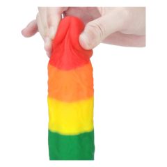   Lovetoy Prider - lebensechter Flüssigsilikondildo - 19cm (Regenbogen)