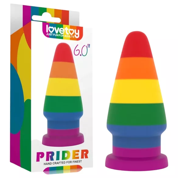 Lovetoy Prider - Anal-Dehnungs-Plug - 15 cm (Regenbogen)