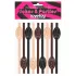 Lovetoy - Vagina Strohhalm (natur-braun-schwarz)