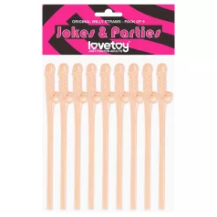Lovetoy - Realistischer Penis-Trinkhalm (Natur)