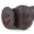 Lovetoy Sliding-Skin - 2-lagiger Dildo - 23cm (braun)