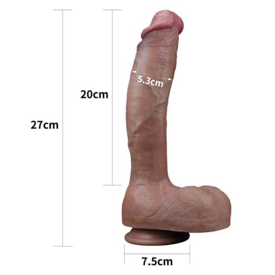 Lovetoy Nature Cock - doppelte Schicht realistischer Dildo - 26cm (natur)
