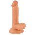 Mr. Rude - Realistischer Saugnapf-Dildo mit Hoden - 17cm (Natur)