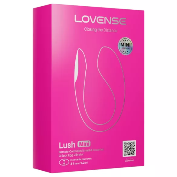 Lovense Lush Mini - tragbares app-gesteuertes Vibro-Ei (Pink)