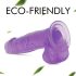 Tracy's Dog Jelly 8 - Haftender Dildo mit Hoden (Lila)