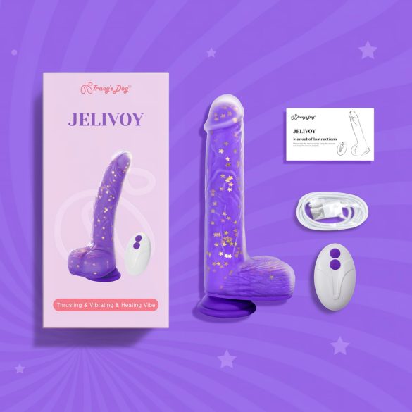 Tracy's Dog Jelivoy - naturgetreuer Vibrator - 22cm (lila)