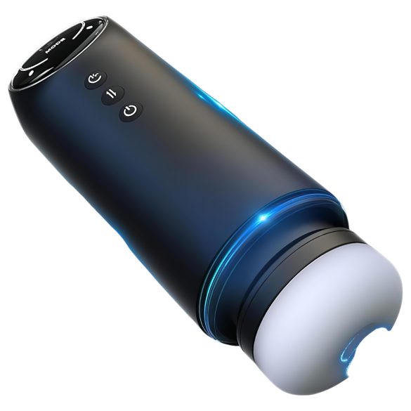 Leopard - Auf-und-Ab Saug-Vibrator Masturbator (schwarz)