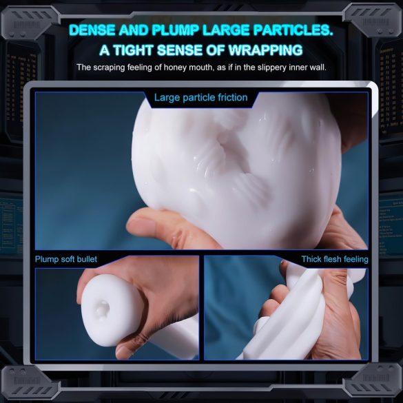 Leopard - Auf-und-Ab Saug-Vibrator Masturbator (schwarz)