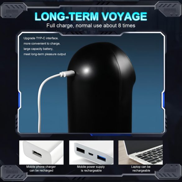 Leopard - Auf-und-Ab Saug-Vibrator Masturbator (schwarz)