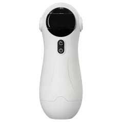 Leopard - Saug- und Vibrationsmasturbator (Weiß)