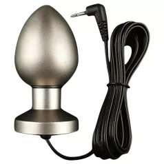   DG-LAB Matte Steel - bipolares Stahlelektro-Analplug (silber)