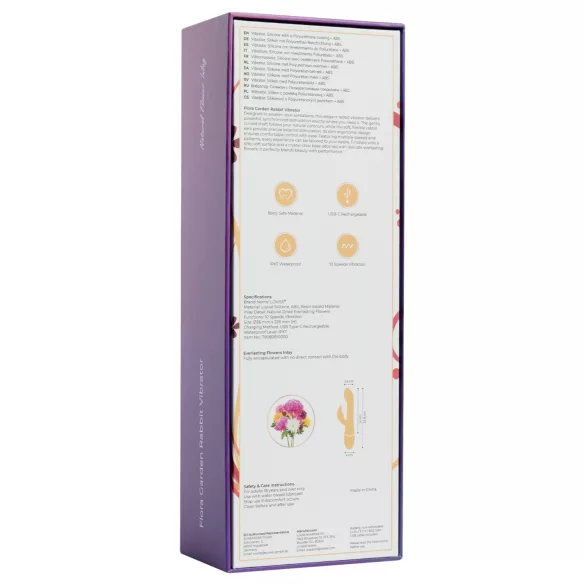 LOVISS Flower - Klitorissauger mit G‑Punkt-Vibrator (schwarz)