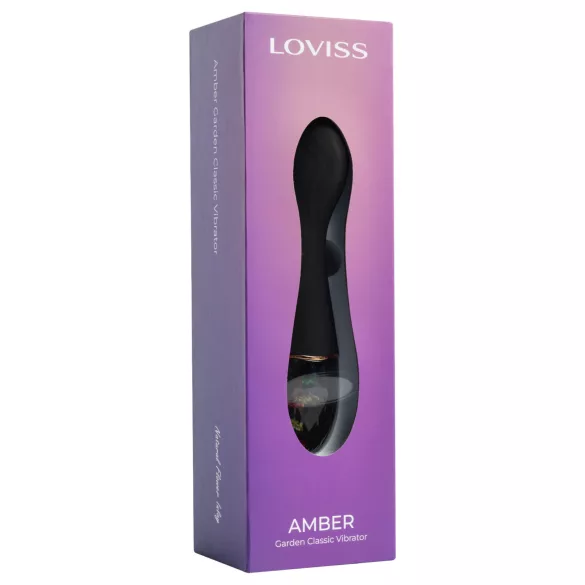 LOVISS Flower Amber - G-Punkt-Vibrator (schwarz)