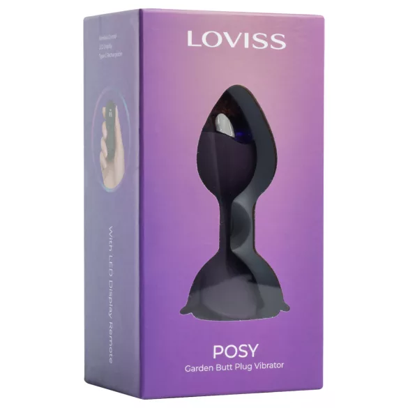 LOVISS Flower - Analvibrator mit Fernbedienung (lila)