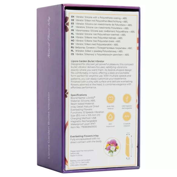 LOVISS Flower - Mini-Stabvibrator (lila)