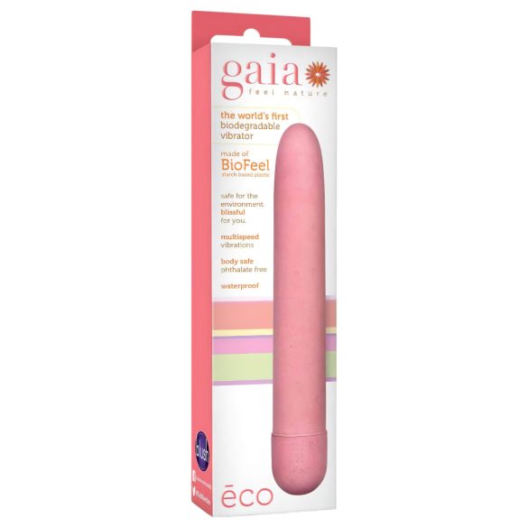 Gaia Eco L - Umweltfreundlicher Stab-Vibrator (Pink) - Groß