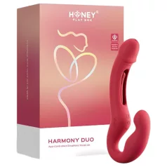   Honey Play Box Harmony Duo - App-gesteuerter umschnallbarer Zungenvibrator (rot)