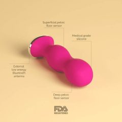   Perifit - intelligentes, akkubetriebenes Tiefenmuskel-Trainer (pink)