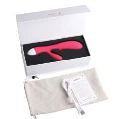   Cotoxo Delphin & baby - wiederaufladbarer Vibrator mit Klitorisarm (rot)