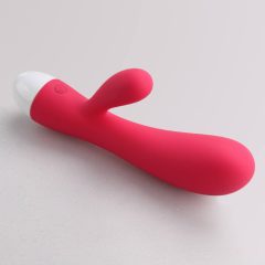 Cotoxo Delphin & Baby - kabelloser Vibrator mit Griff (rot)