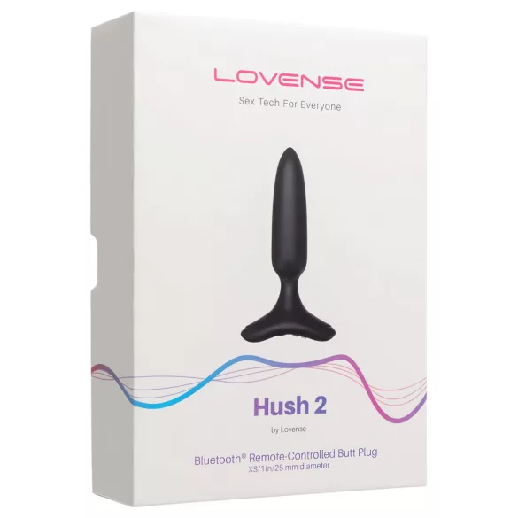LOVENSE Hush 2 XS - wiederaufladbarer kleiner Analvibrator (25 mm) - schwarz
