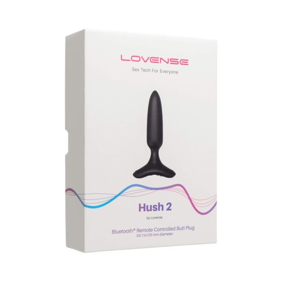 LOVENSE Hush 2 XS - wiederaufladbarer kleiner Analvibrator (25mm) - Schwarz
