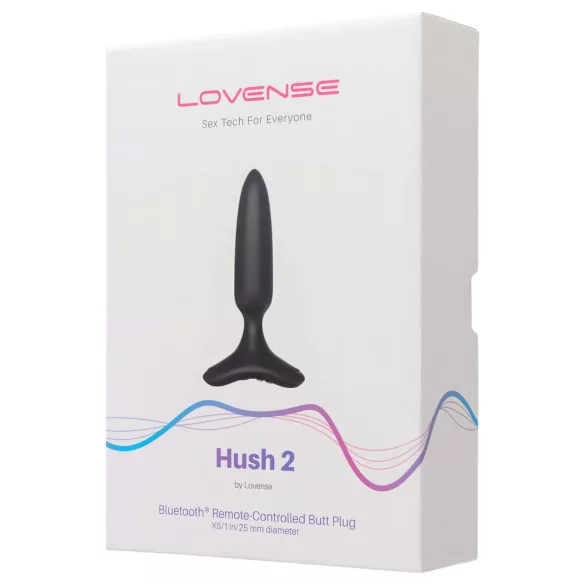 LOVENSE Hush 2 XS - wiederaufladbarer kleiner Analvibrator (25 mm) - schwarz