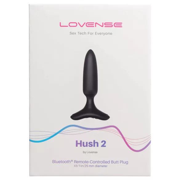 LOVENSE Hush 2 XS - wiederaufladbarer kleiner Analvibrator (25 mm) - schwarz