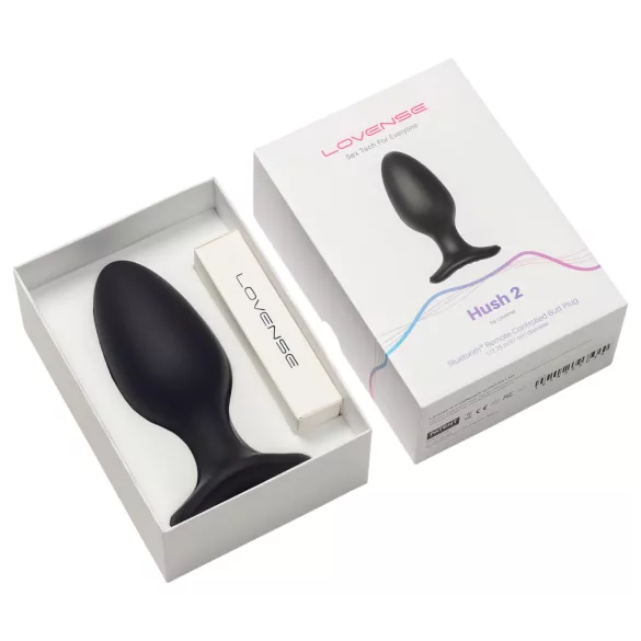 LOVENSE Hush 2 L - wiederaufladbarer kleiner Analvibrator (57 mm) - schwarz