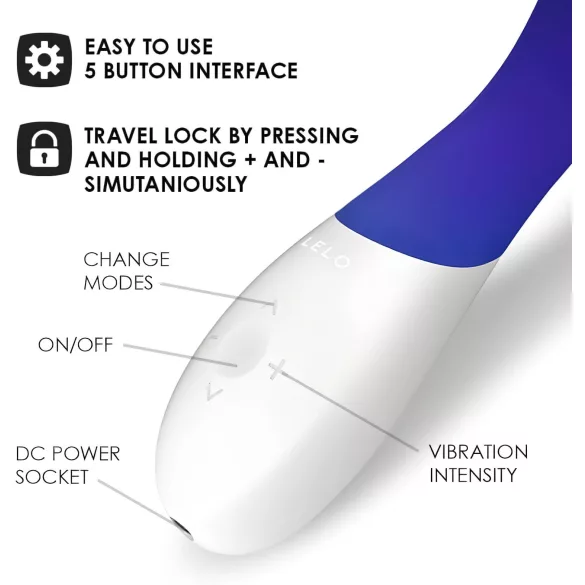 LELO Mona Wave - Wasserdichter G-Punkt Vibrator (blau)