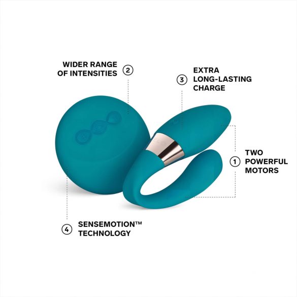 LELO Tiani Duo - Silikon-Paarvibrator (blau)