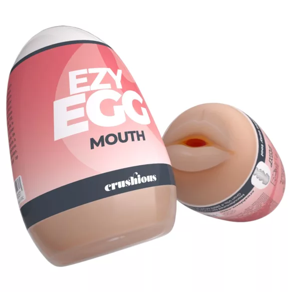 Crushious Ezy Egg Mouth - Masturbator-Ei (hautfarben)