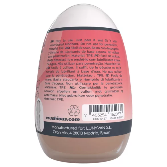 Crushious Ezy Egg Mouth - Masturbator-Ei (hautfarben)