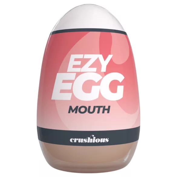 Crushious Ezy Egg Mouth - Masturbator-Ei (hautfarben)
