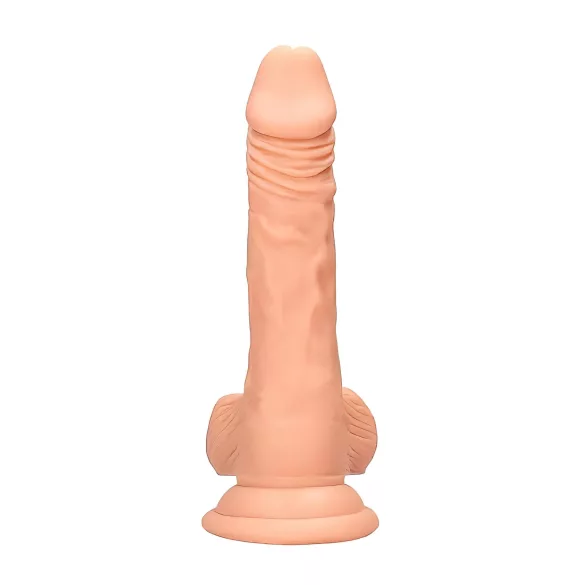 RealRock Dong 7 - Lebensechter Dildo mit Hoden (17cm) - Natur